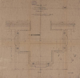 Angkor Vat - Chaussée ext. O: ter. d'accès O (Plan).
