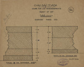 Chau Say Tevoda - G I/O, soubassements O et E (Coupe).