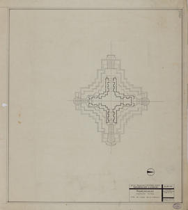 Phimeanakas - tour centrale: plan niveau ter. (Plan).