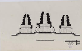 Ta Som - 1e enc. et tour centrale: coupe axiale NS vue vers E (Coupe).