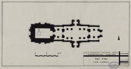 Vat Phu - 1e enc., tour centrale (Plan).