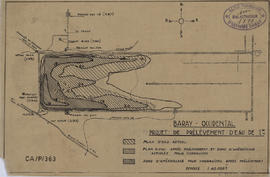Baray Occidental - projet de prélèvement d'eau de 1 mêtre (Plan).