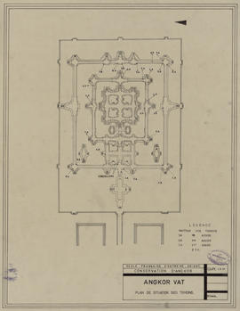 Angkor Vat - localisation témoins (Plan).