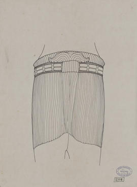 Neak Ta Noray - corps masculin, vue de dos (Élévation).