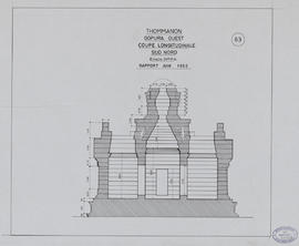 Thommanon - G I/O: coupe SN (Élévation).