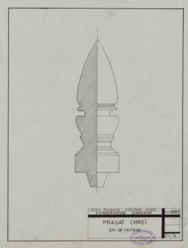 Pr. Chrei 218 - épi de faîtage (Élévation).