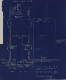 Bayon - 3e enc., chaussée d'accès E et bassin N (Plan).