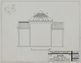 Bayon - 1e enc., gal. ext. N, partie O,. entre les tours 32 et 33, mur N, panneau O: éd. figuré (...