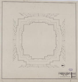 Pr. Kravanh - tour 3/S, 2e faux-étage: plan de restitution (Plan).