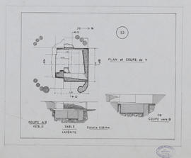 Indéterminé - dallage: détails (Coupe, Plan).