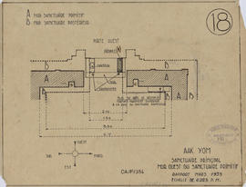 Aak Yom - sanctuaire principal, tour centrale: face O (Plan).