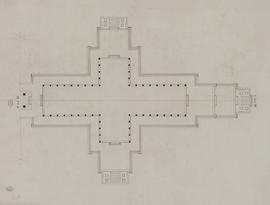 Angkor Vat - 4e enc., ter. cruciforme O devant G III/O (Plan).