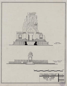 Prasat Chrung Sud Est - G I/O: face O (Élévation).