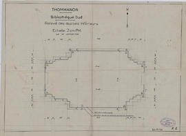 Thommanon - Bibliothèque SE: assises inf. (Plan).