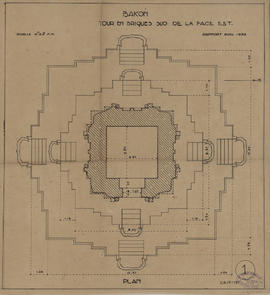 Bakong - 1e enc., moitié E, tour S (Plan).