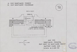 Ak Yum - tour centrale: mur primitif O (Plan).