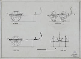 Siem Reap - charrette (Coupe, Élévation Perspective).