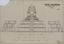 Baksei Chamkrong - tour centrale: face N (Élévation).