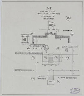 Lolei - axe tour N: vestiges (Plan).