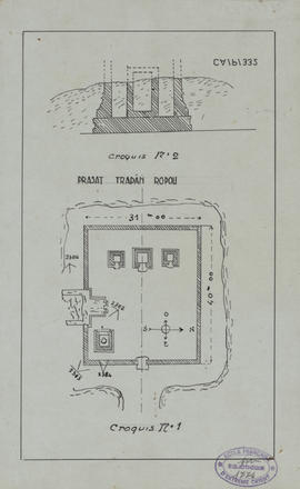 Pr. Trapeang Ropou - plan d'ensemble (Élévation, Plan).