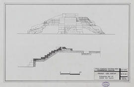 Prasat Sâk Krâop - face E et coupe EO (Coupe, Élévation).