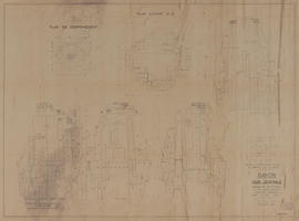 Bayon - Tour centrale, (travaux de consolidation) (Coupe, Plan).