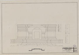 Pr. Kravanh - tour 1, 2e faux-étage: face S, restitution (Élévation).