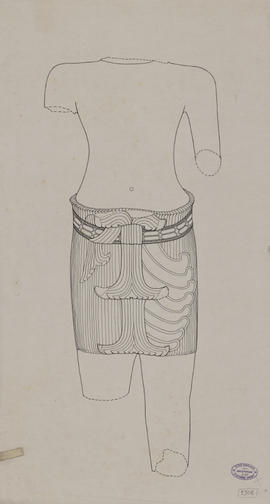 Neak Ta Noray - corps masculin (Élévation).