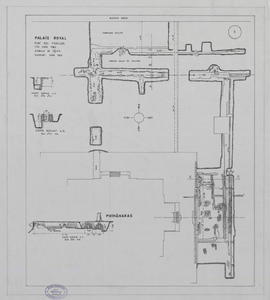 Palais Royal - état des fouilles (Plan).