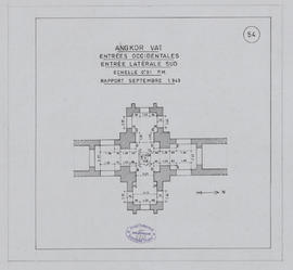 Angkor Vat - G IV/O, pavillon latéral S (Plan).