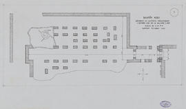 Bantay Kdei - 3e enc., E de l'angle SE de 2e enc.: éd. en latérite (Plan).