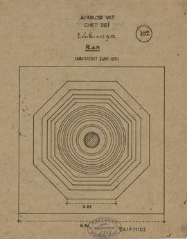 Angkor Vat - Chetdei: reconstitution (Plan).