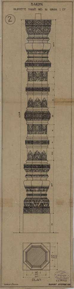 Bakong - G I/E: colonnette (Élévation).