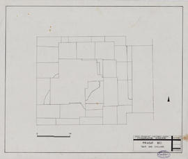 Prasat Bei - tour S: dallage (Plan).