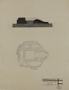 Pr. Bay Kaek Est - tour N (Coupe, Plan).