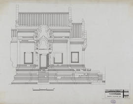 Thommanon - 1e enc., mandapa: face S (Élévation).