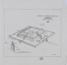 Baphuon - principe de reconstruction (Axonométrie).