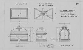 Bantay Samre - cuve en grès (Détails).