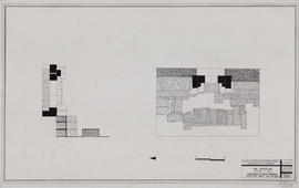 Vat Athvear - 1e enc., G I/E, fondations et perron int.: coupe E/O, vue vers S (Coupe).