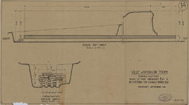 Angkor Thom - angle NE, rempart E: canalisations (Coupe).