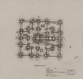 Bayon - 1e enc.: types de dais surmontant les autels (Plan).