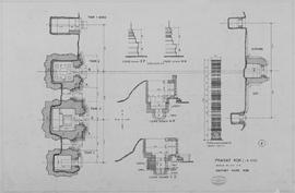 Pr. Kok - tours, gopura et autres détails (Coupe, Élévation, Plan).