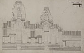 Bayon - 1e enc., tour 29 et tour 30: face O (Élévation).