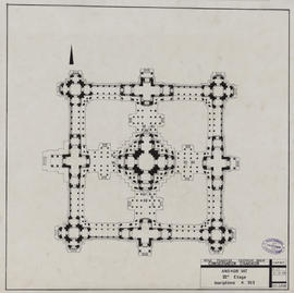 Angkor Vat - 1e enc.: localisation inscription K.303 (Plan).