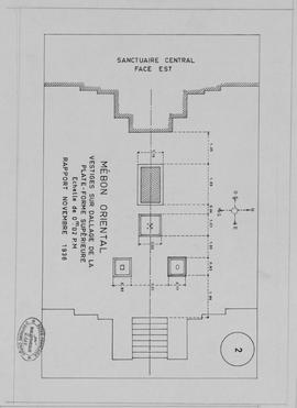 Mebon Oriental - 1e enc., terrasse sup.: vestiges (Plan).