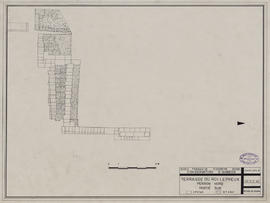 Terrasse du Roi Lépreux - perron N, moitié S (Plan).