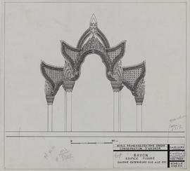 Bayon - 2e enc., gal. S, aile E: éd. figuré (Élévation).