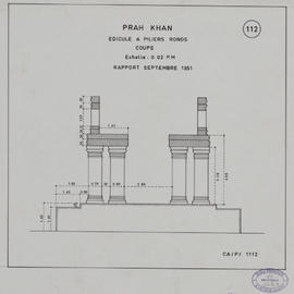 Prah Khan - 3e enc., éd. à colonnes (Coupe).