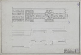 Sambor Prei Kuk - groupe S, mandapa: socle: face S, moitié E? (Élévation, Plan).