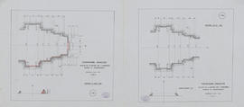 Thommanon - mandapa, soubassement, assises 1, 2: relevé de dépose (Plan).